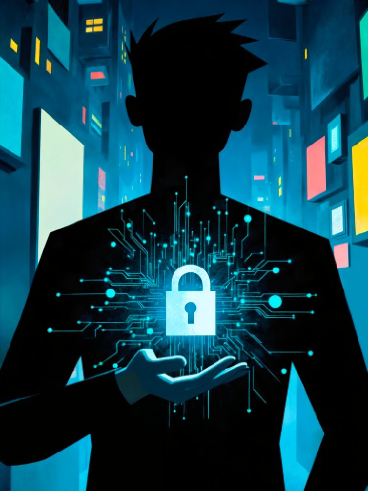 cybersecurity-concept-man-holding-padlock-futuristic-city-1